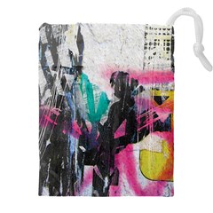 Graffiti Grunge Drawstring Pouch (4XL) from ArtsNow.com Front