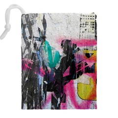 Graffiti Grunge Drawstring Pouch (4XL) from ArtsNow.com Back