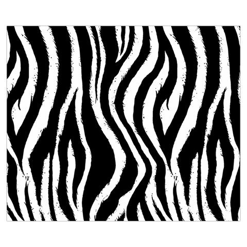 Zebra Zipper Medium Tote Bag from ArtsNow.com Front