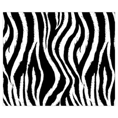 Zebra Zipper Medium Tote Bag from ArtsNow.com Back