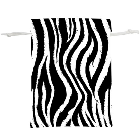 Zebra  Lightweight Drawstring Pouch (XL) from ArtsNow.com Back