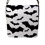 Deathrock Bats Flap Closure Messenger Bag (L)