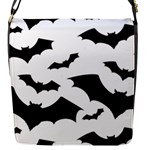 Deathrock Bats Flap Closure Messenger Bag (S)