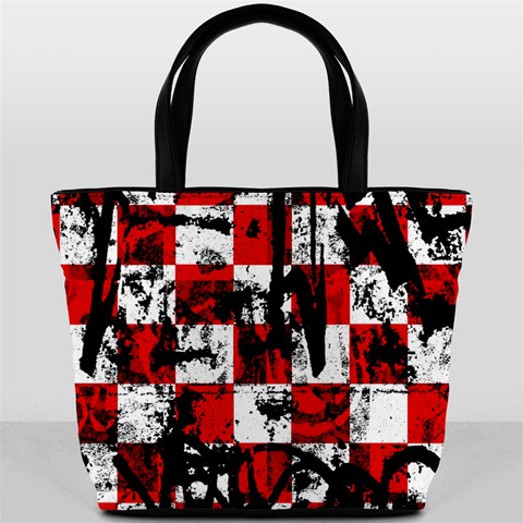 Emo Checker Graffiti Bucket Bag from ArtsNow.com Front