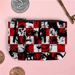 Emo Checker Graffiti Mini Coin Purse