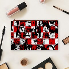 Emo Checker Graffiti Cosmetic Bag (Medium) from ArtsNow.com Front