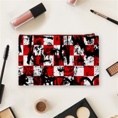 Emo Checker Graffiti Cosmetic Bag (Medium) from ArtsNow.com Back