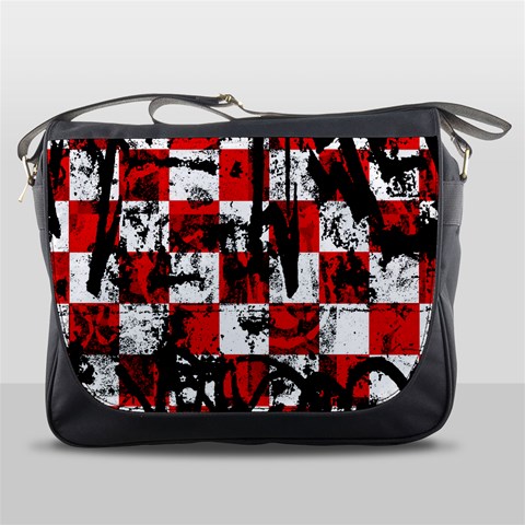 Emo Checker Graffiti Messenger Bag from ArtsNow.com Front