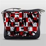 Emo Checker Graffiti Messenger Bag