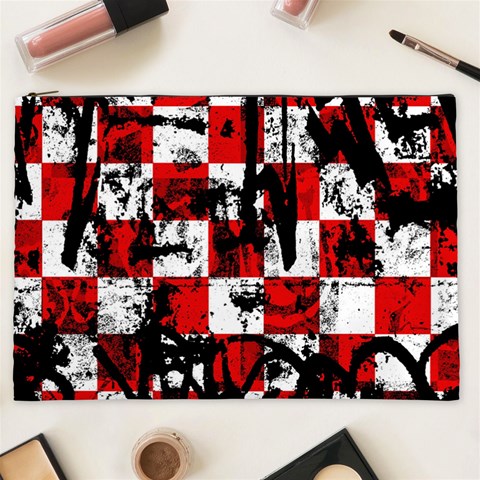 Emo Checker Graffiti Cosmetic Bag (XXL) from ArtsNow.com Front