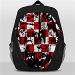 Emo Checker Graffiti Backpack Bag