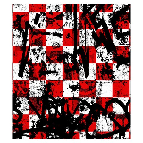 Emo Checker Graffiti Drawstring Pouch (Small) from ArtsNow.com Front