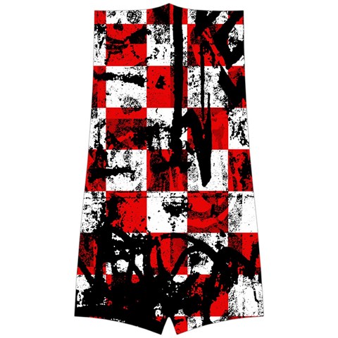 Emo Checker Graffiti Boyleg Halter Swimsuit  from ArtsNow.com Front Body