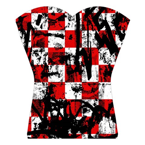 Emo Checker Graffiti Halter Swimsuit from ArtsNow.com Front