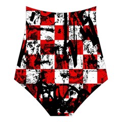 Emo Checker Graffiti Halter Swimsuit from ArtsNow.com Back
