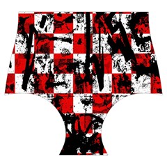 Emo Checker Graffiti Skater Dress Swimsuit from ArtsNow.com Bottom Front