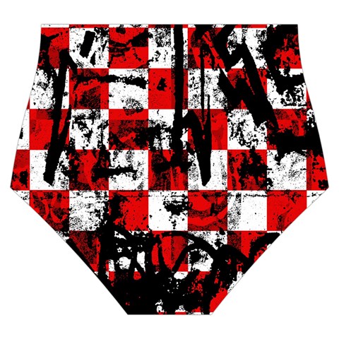 Emo Checker Graffiti Skater Dress Swimsuit from ArtsNow.com Bottom Back