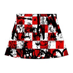 Emo Checker Graffiti Halter Dress Swimsuit  from ArtsNow.com Front Skirt