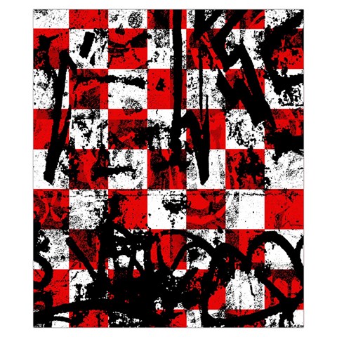 Emo Checker Graffiti Drawstring Pouch (XS) from ArtsNow.com Front