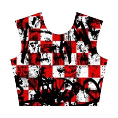 Emo Checker Graffiti Cotton Crop Top from ArtsNow.com Front