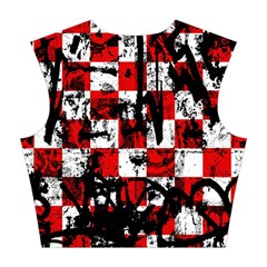 Emo Checker Graffiti Cotton Crop Top from ArtsNow.com Back