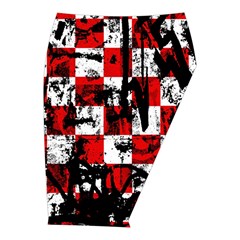 Emo Checker Graffiti Midi Wrap Pencil Skirt from ArtsNow.com  Front Right 