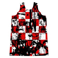 Emo Checker Graffiti Shoulder Cutout Velvet One Piece from ArtsNow.com Front
