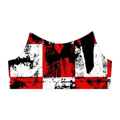 Emo Checker Graffiti Shoulder Cutout Velvet One Piece from ArtsNow.com Left Sleeve