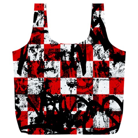 Emo Checker Graffiti Full Print Recycle Bag (XXXL) from ArtsNow.com Front