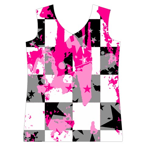 Pink Star Splatter Women s Basketball Tank Top from ArtsNow.com Front