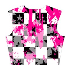 Pink Star Splatter Cotton Crop Top from ArtsNow.com Back