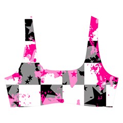 Pink Star Splatter Cross Back Hipster Bikini Set from ArtsNow.com Front