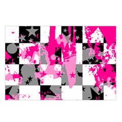 Pink Star Splatter Waist Pouch (Large) from ArtsNow.com Loop