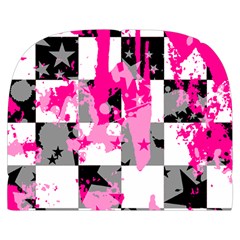 Pink Star Splatter Make Up Case (Small) from ArtsNow.com Front