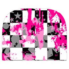 Pink Star Splatter Make Up Case (Large) from ArtsNow.com Back