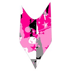 Pink Star Splatter Women s Long Sleeve Raglan Tee from ArtsNow.com Side Left