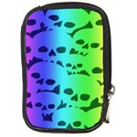 Rainbow Skull Collection Compact Camera Leather Case