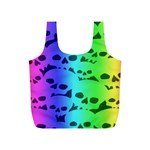 Rainbow Skull Collection Full Print Recycle Bag (S)