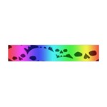 Rainbow Skull Collection Flano Scarf (Mini)