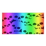 Rainbow Skull Collection Satin Shawl