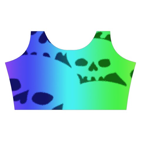 Rainbow Skull Collection Skater Dress Swimsuit from ArtsNow.com Top Front