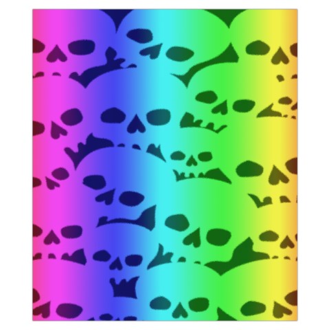 Rainbow Skull Collection Drawstring Pouch (XS) from ArtsNow.com Back