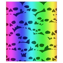 Rainbow Skull Collection Drawstring Pouch (XS) from ArtsNow.com Back