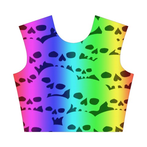 Rainbow Skull Collection Cotton Crop Top from ArtsNow.com Front