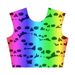 Rainbow Skull Collection Cotton Crop Top from ArtsNow.com Front