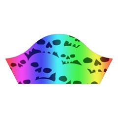 Rainbow Skull Collection Cotton Crop Top from ArtsNow.com Left Sleeve