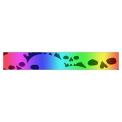 Rainbow Skull Collection Pleated Mini Skirt from ArtsNow.com Waist Band