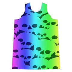 Rainbow Skull Collection Velvet Long Sleeve Shoulder Cutout Dress from ArtsNow.com Front