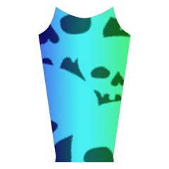 Rainbow Skull Collection Velvet Long Sleeve Shoulder Cutout Dress from ArtsNow.com Right Sleeve