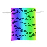 Rainbow Skull Collection Lightweight Drawstring Pouch (S)